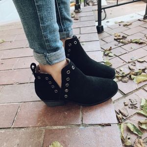Black Eyelet Booties